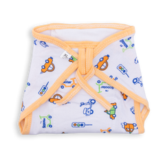 Reusable Cotton Lace Tie-Up Nappy with Pad - Pack of 8