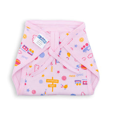 Reusable Cotton Lace Tie-Up Nappy - Pack of 12