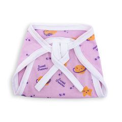 Reusable Cotton Knit Lace Tie-Up Nappy