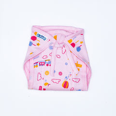 Reusable Cotton Lace Tie-Up Nappy with Pad - Pack of 8