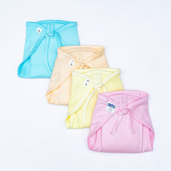 Reusable Cotton Lace Tie-Up Nappy with Pad - Pack of 8