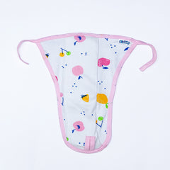 Reusable Cotton Lace Tie-Up Nappy with Pad - Pack of 8