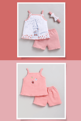 Girls Sleeveless Top and Shorts - Set of 2