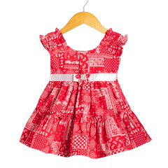 Girls Frock - Flower Bright