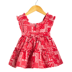 Girls Frock - Flower Bright