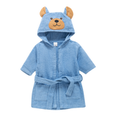 Hooded Bathrobe Blue Bear