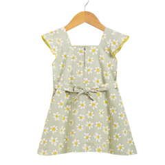 Girls Frock - Flower Print