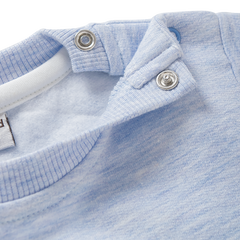 Full Sleeve Top with Full Pant - Blue Teddy