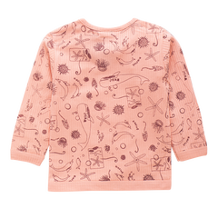 Girls Full Sleeve Top with Full Pant - Sea Orange