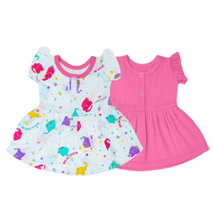 Muslin Frock Set - Pack of 2