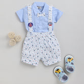 Bow T-Shirt with Gallice Shorts - Navy