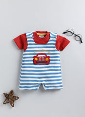 Boys Romper - Red Car