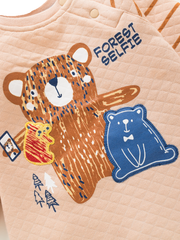 Full Sleeve Romper - Brown Teddy