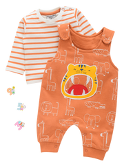Full Sleeve Top with Dungaree - Tiger