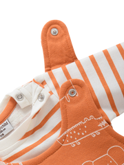 Full Sleeve Top with Dungaree - Tiger