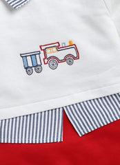 Fancy Romper - Train