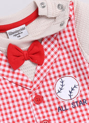 Fancy Romper - Baseball