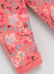 Girls Pajama - Orange Flowers