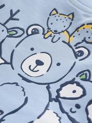 Boys Tshirt and Denim - Blue Animals