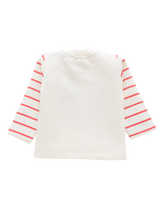 Boys Full Sleeve Tshirt and Red Pajama - Cat