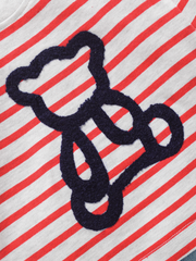 Boys Full Sleeve Tshirt and Denim - Red Teddy