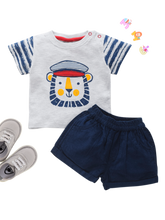 T-shirt and Shorts Set - Sailor
