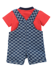 Boys Dungaree - Red Car