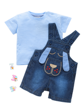 Boys Dungaree - Blue Dog