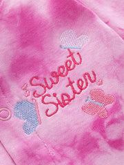 Girls Romper - Sister Tie Dye