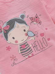 Girls Romper - Pink Girl