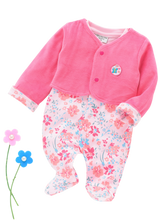 Girls Full Sleeve Floral Romper