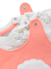 Girls Full Sleeve Top with Romper - Sheep