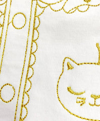 Girls Romper Golden Cat