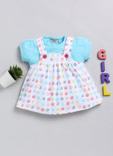 Girls Printed Skirt Blue