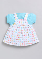 Girls Printed Skirt Blue