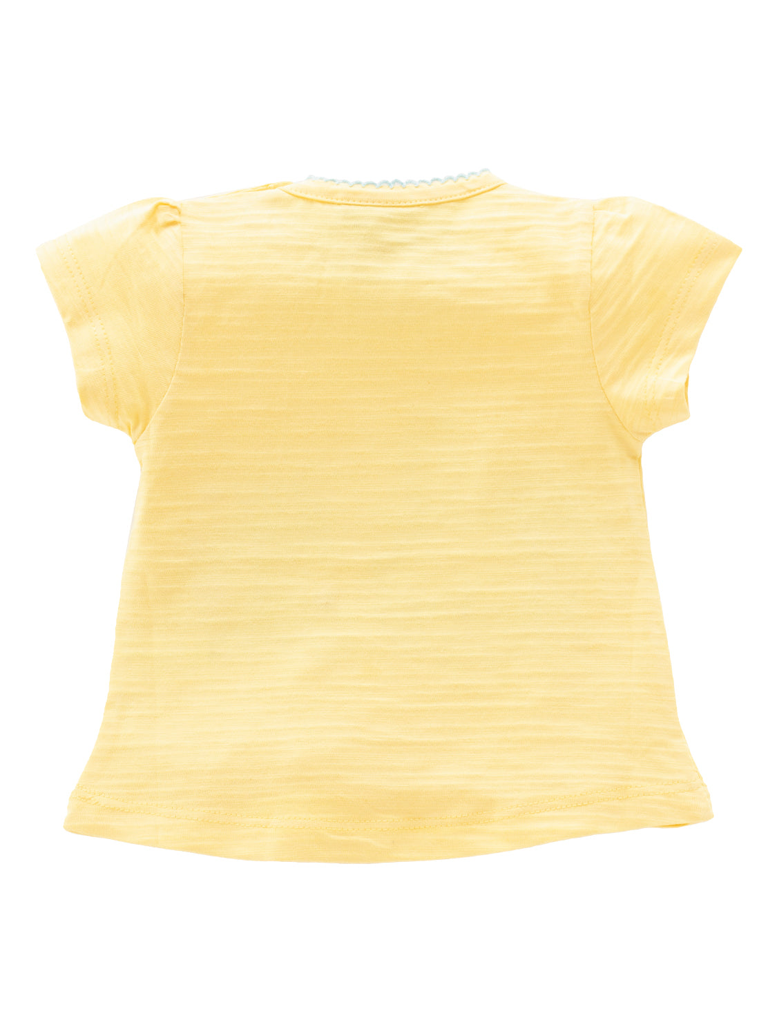 Girls Tshirt Shorts Set Yellow