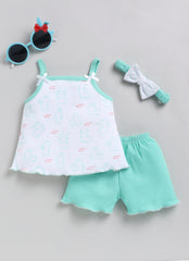 Girls Sleeveless Top and Shorts - Set of 2
