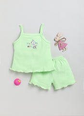 Girls Sleeveless Top and Shorts - Set of 2