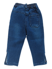 Full Sleeve Top with Full Denim - Pink Cat