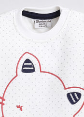 Full Sleeve Top with Legging - Red Cat