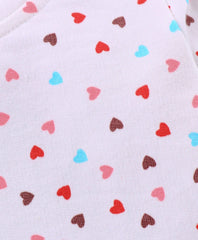 Girls Dungaree - Red Mouse