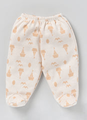 Girls Full Sleeve Top with Footed Pant