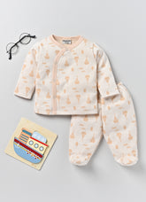 Girls Full Sleeve Top with Footed Pant