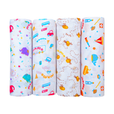 Muslin 2 layer Swaddle - Pack of 4