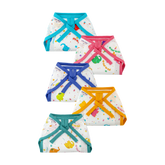 Tie up Cotton Nappies / Langot - Elephant Print - Pack of 5