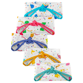 Tie up Triangle Cotton Nappies / Langot - Elephant Print - Pack of 5