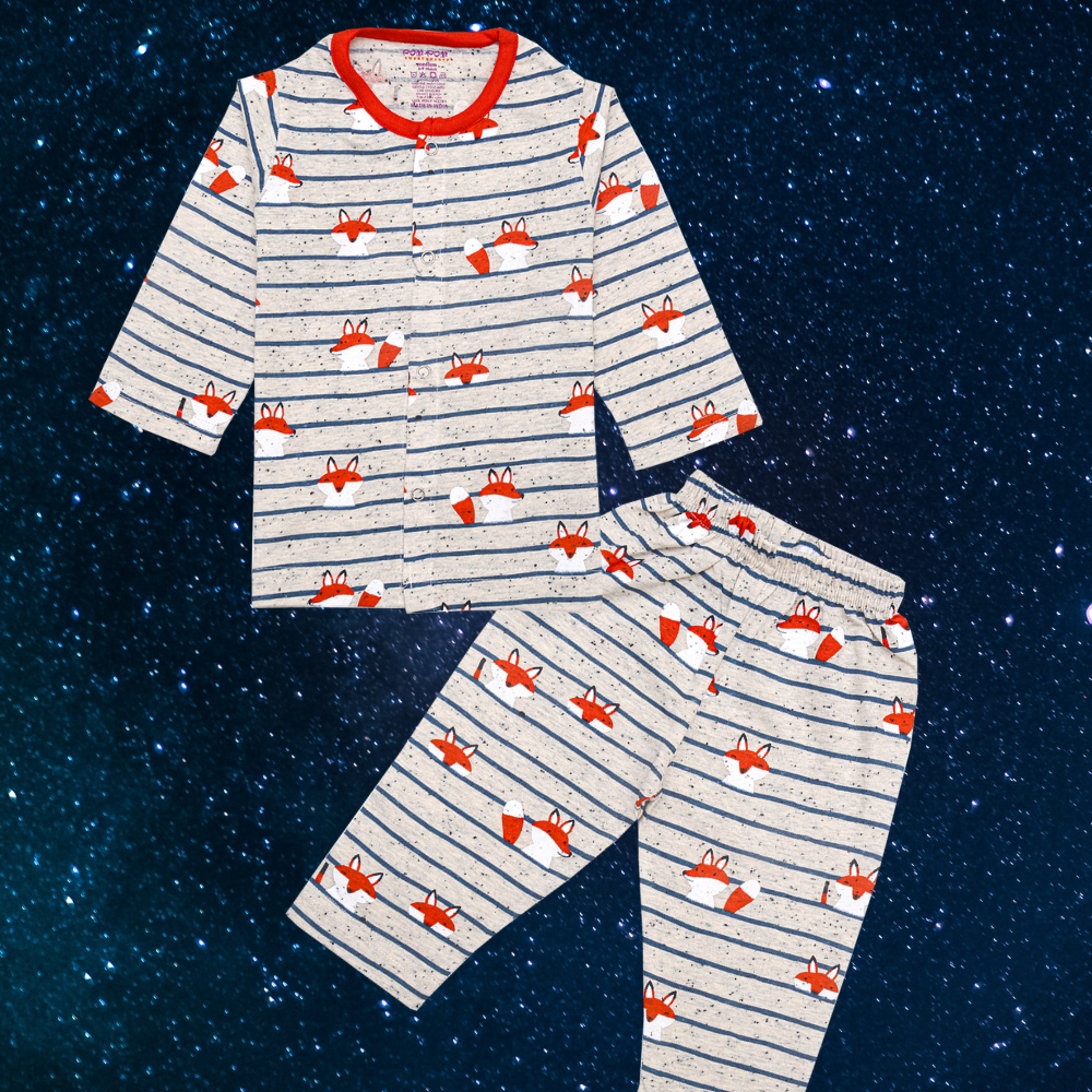 Sleep Suit Fox Print