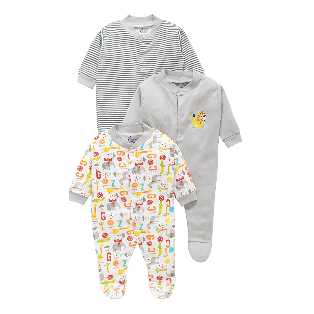 Full sleeve sleepsuit - Pack of 3