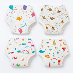 Reusable Cotton Padded Underwear / Potty Training Pants - Pack of 4