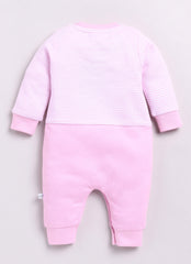 Girls Full Sleeve Romper Birdie Pink